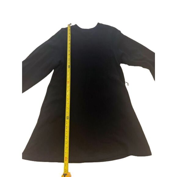 Sincerely Jules for Bandier Black Long Sleeve Sweatshirt Dress Size XS - Picture 7 of 7